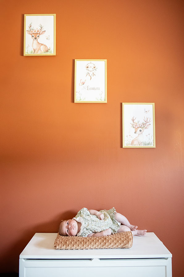 photographe séance photo naissance bebe dijon dans sa chambre